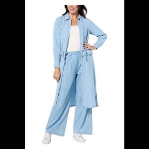 GREY by Jhoan Sebastian Grey Convertible Chambray Duster Lt Chambray - Regular